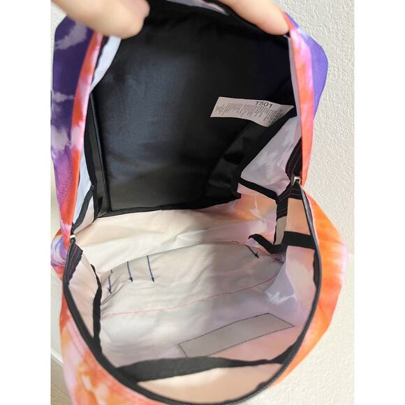 NWT JANSPORT Tie-Dye Superbreak School Backpack Pink Purple Orange Padded - Picture 9 of 10